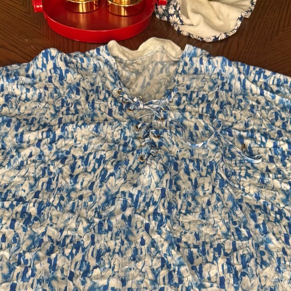 melissa odabash cover up blue and white - Picture 7 of 7